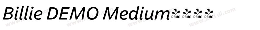 Billie DEMO Medium字体转换